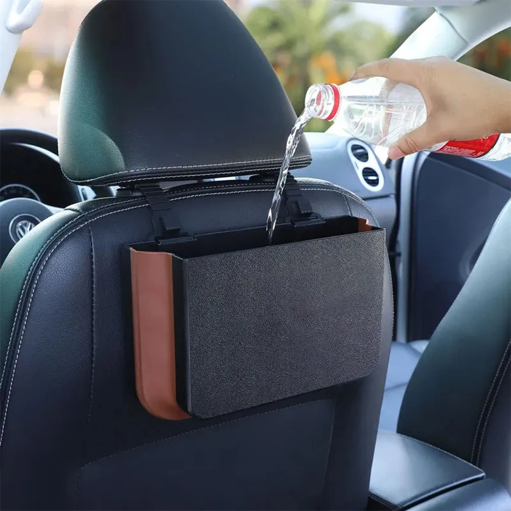 Car Organizer Net for Storage Bag Auto Pocket Tablet Phone Glasses Protection Tray Back Table Rear Seat Cup Holder Auto Parts