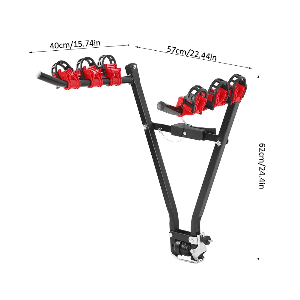 Car Bicycle Carrier Automobile Tail Tow Mount Hanger Van Rack Accessory