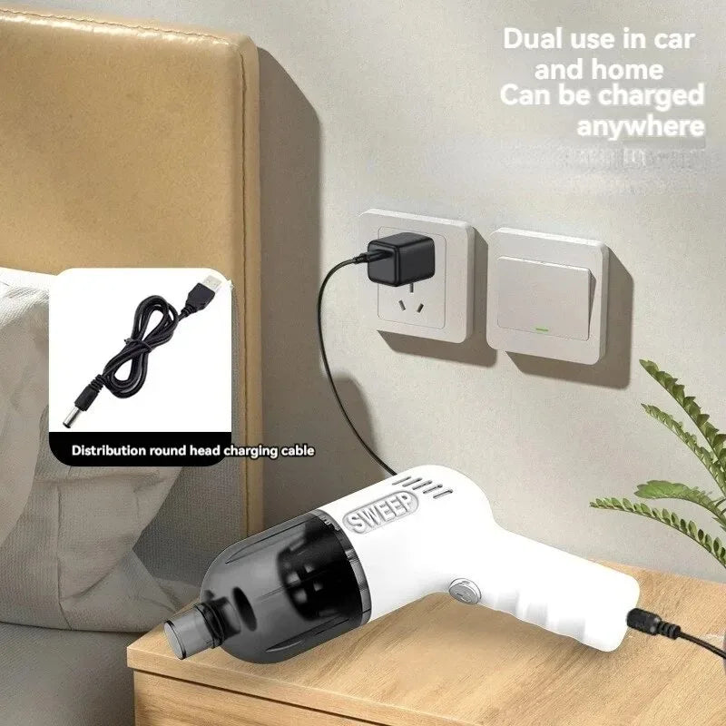 K20 Cordless Vacuum Cleaner For Car & Home, Strong Suction, One-Click Empty, Washable Filter, Rechargeable Design