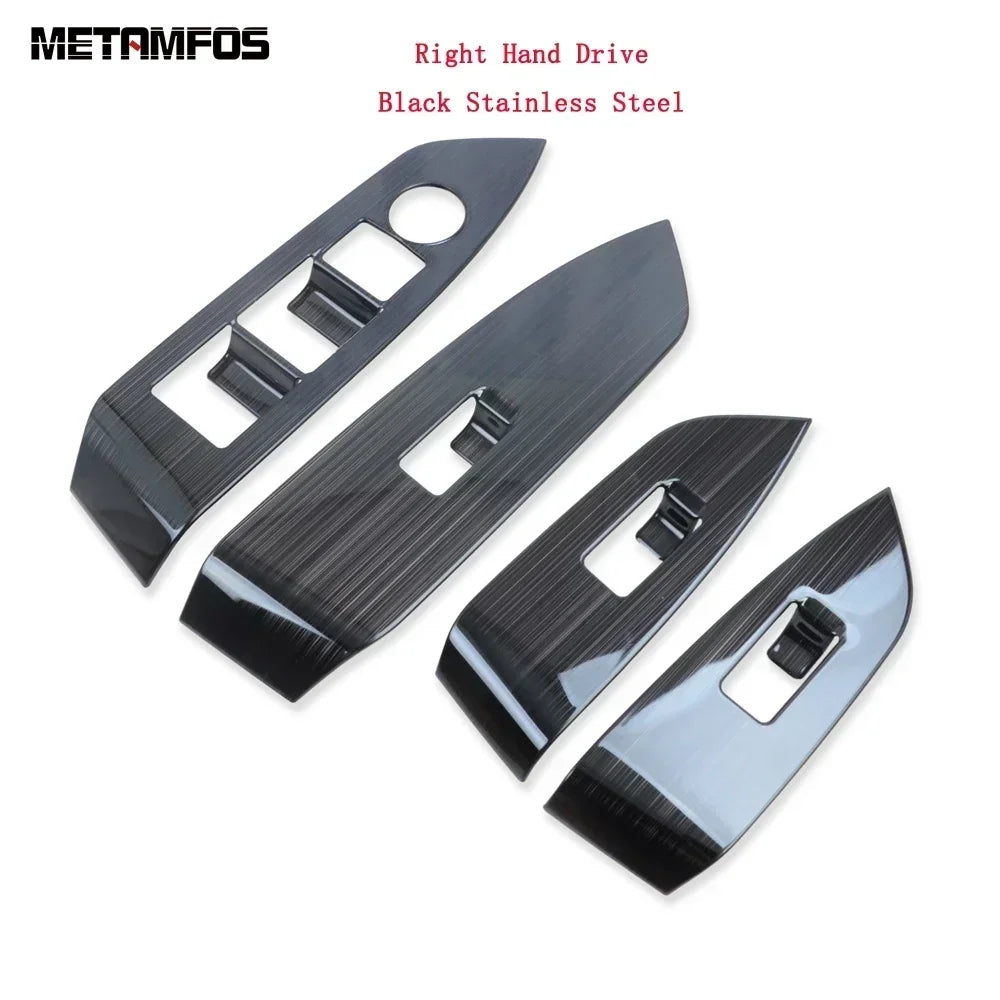 Car Accessories For Mazda CX-5 CX5 KF 2017-2024 2025 Interior Carbon Fiber Window Lift Switch Cover Trim Inside Armrest Frame