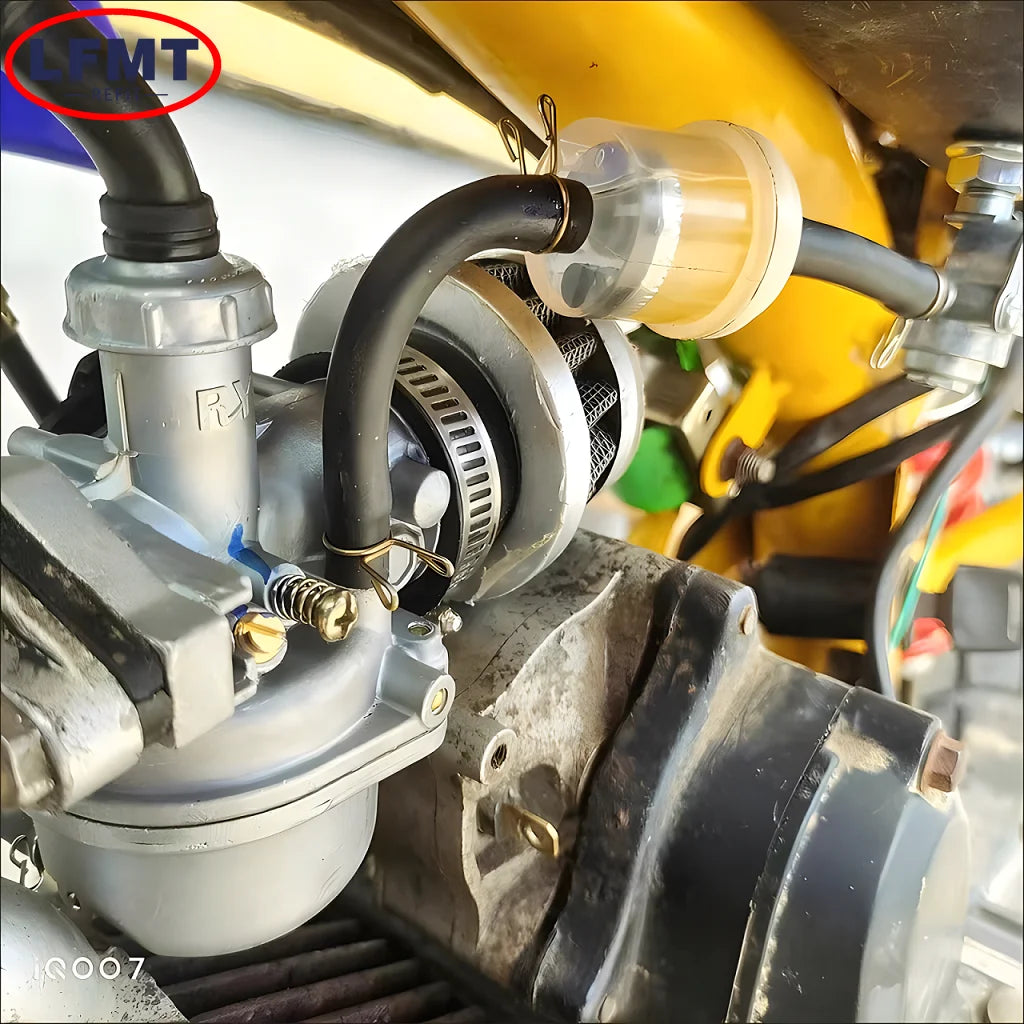 Motorcycle Universal Gas Fuel Filters and Fuel Pipe For 49cc 50cc 110cc 125cc Motocross Dirt Pit Bike Moped Scooter ATV Go Kart