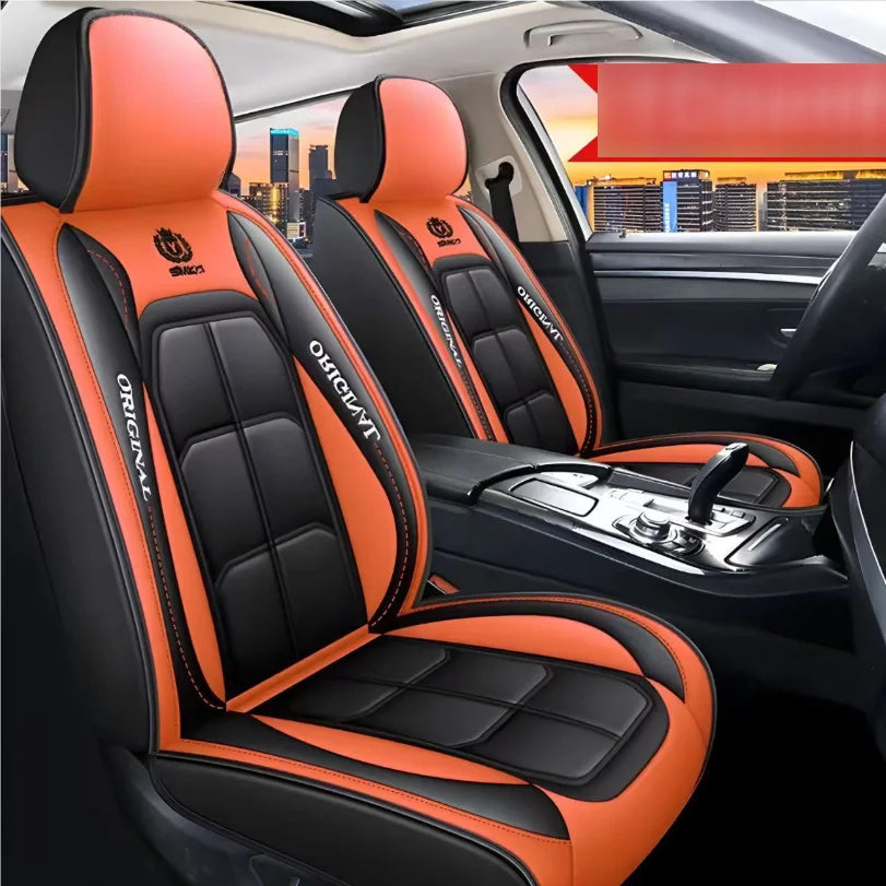 Car seat cushion full surround all season universal leather seat cover wear-resistant, dirt resistant, breathable car seat cover
