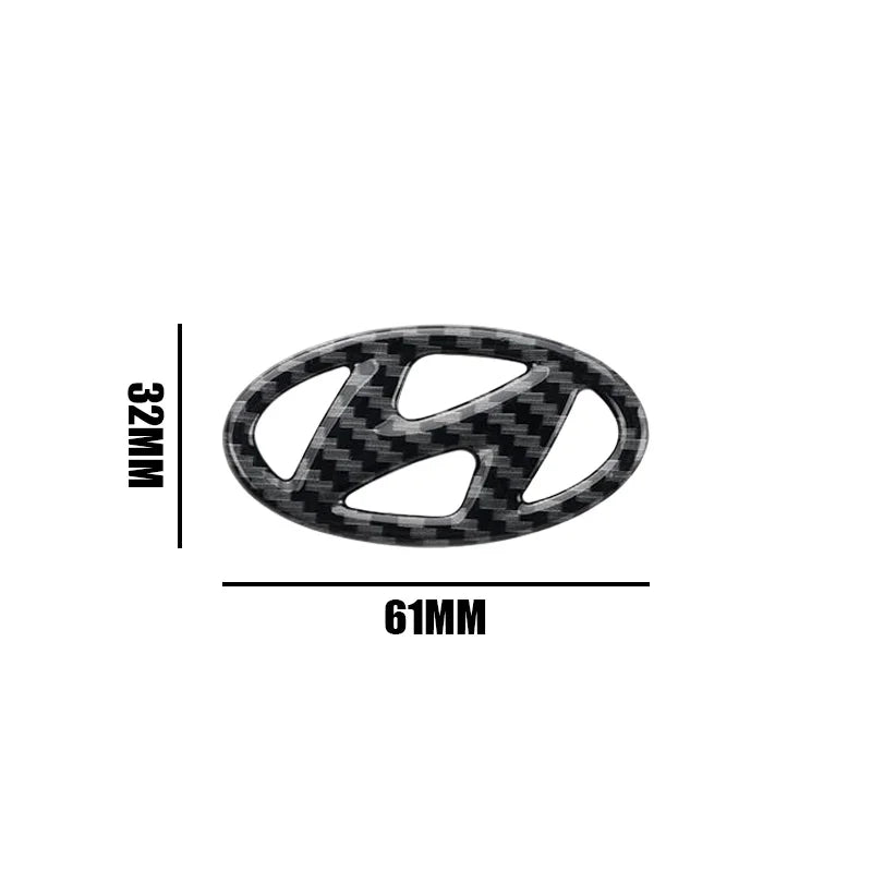 Car Styling Steering Wheel Emblem Sticker Interior Badge Accessories For Hyundai Tucson Elantra Accent Mistra Lafesta IX35 I20