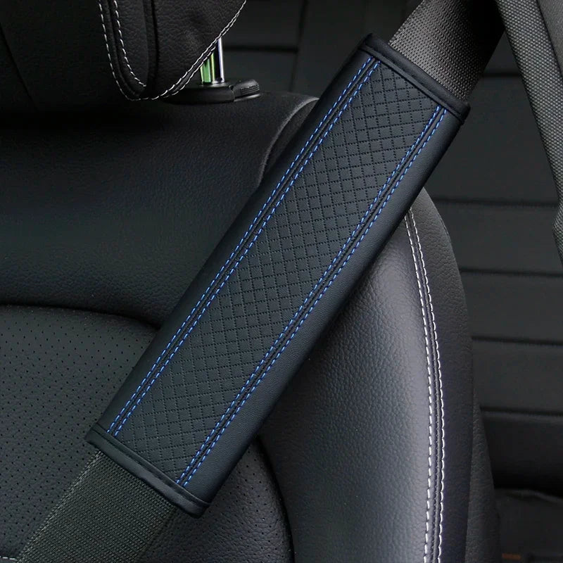 Car accessories seat belt PU Leather Safety Belt Shoulder Cover Breathable Protection Seat Belt Padding Pad Auto Interior