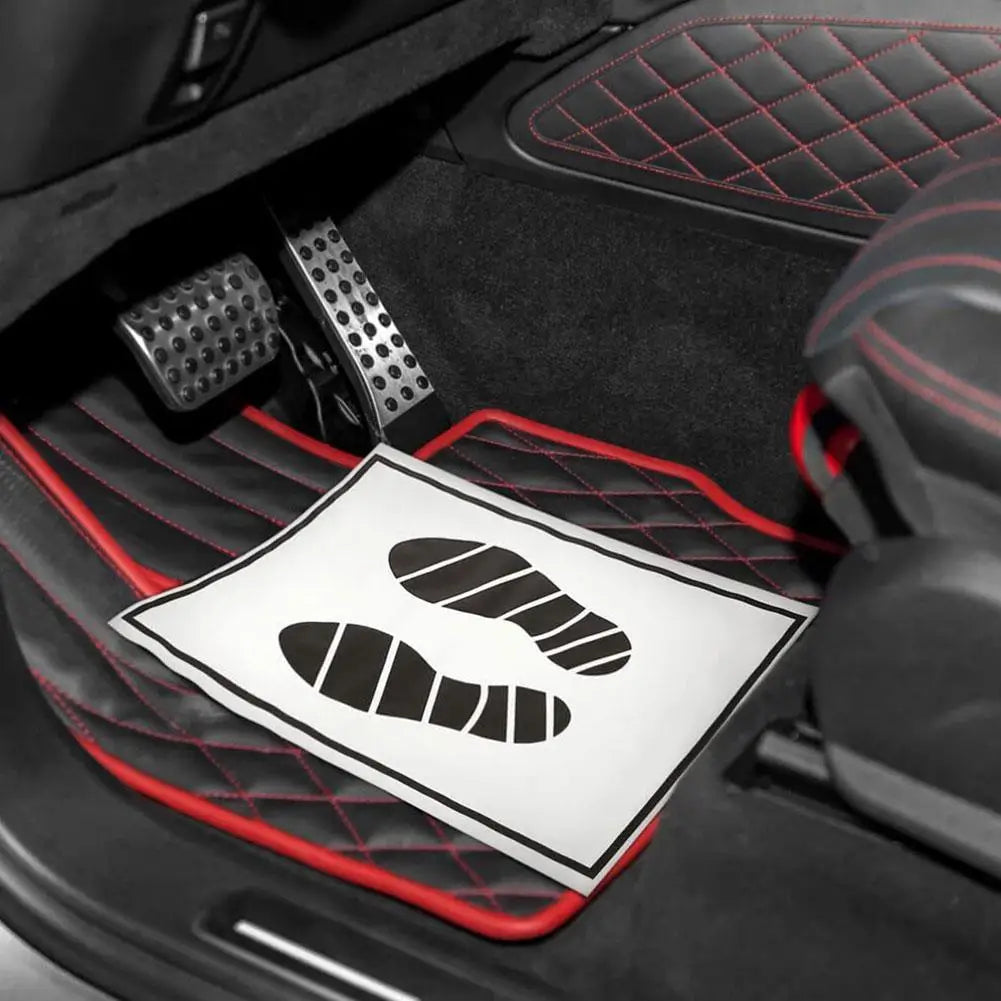 Waterproof Disposable Car Floor Mats 100/50/25Pcs  Anti Slip Paper Anti Dirty Floor Mats Vehicle Protection Interior Accessories
