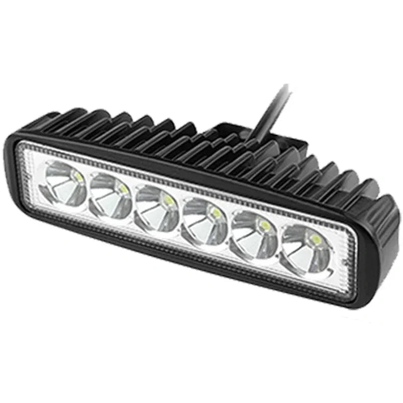 Car Work Light 6LED DRL Spotlight High Quality Waterproof Auto Offroad SUV Truck Universal Night Safety Driving Lamp 18W 12V