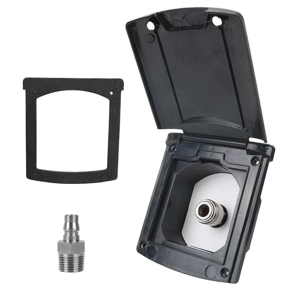 Caravan Accessories Water Inlet Outlet Hatch Filter Lockable Cover With 20mm Adapter Nozzles For Boat Marine RV Camper Car Van