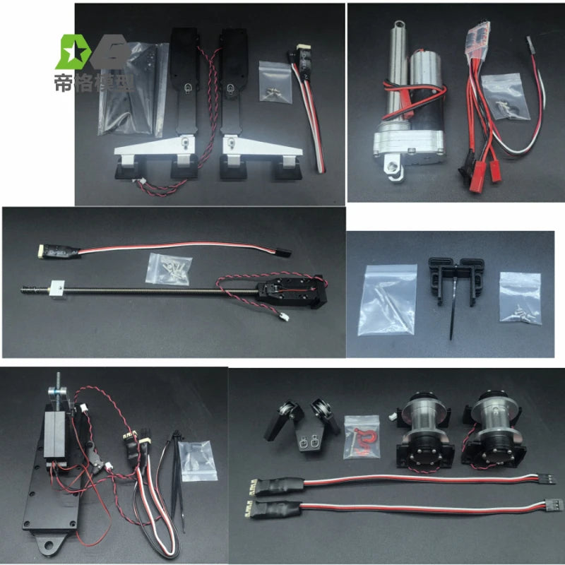 Accesorios de modificación de grúa para coche de control remoto Tamiya 1/14 56362 Volvo FH16 750, piezas de mejora para juguetes de control remoto DIY.