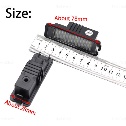 For VW Passat B5 CC Eos Golf MK4 MK5 6 7 MK7 Polo Superb Seat Leon Altea Durable White Canbus Rear License Plate Tag Light LED