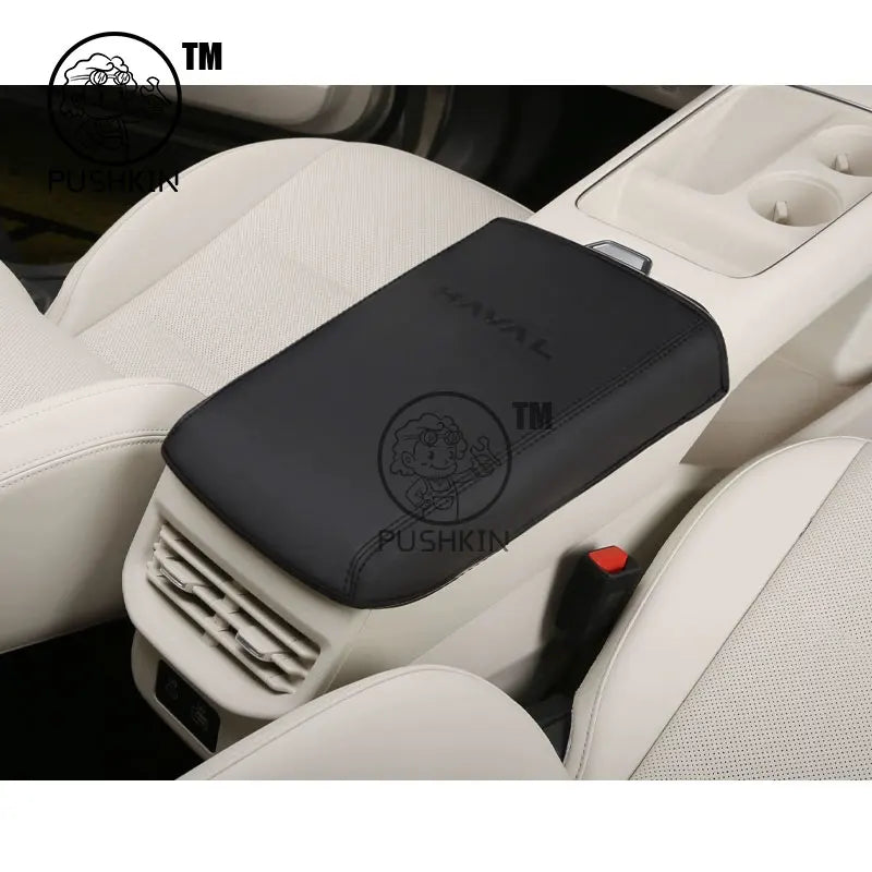 For HAVAL H6 4th 2025 2026 Car Styling Interior Armrest Anti-dirty Pad Cover Sticker PU Leather Cover Modificated Accessories