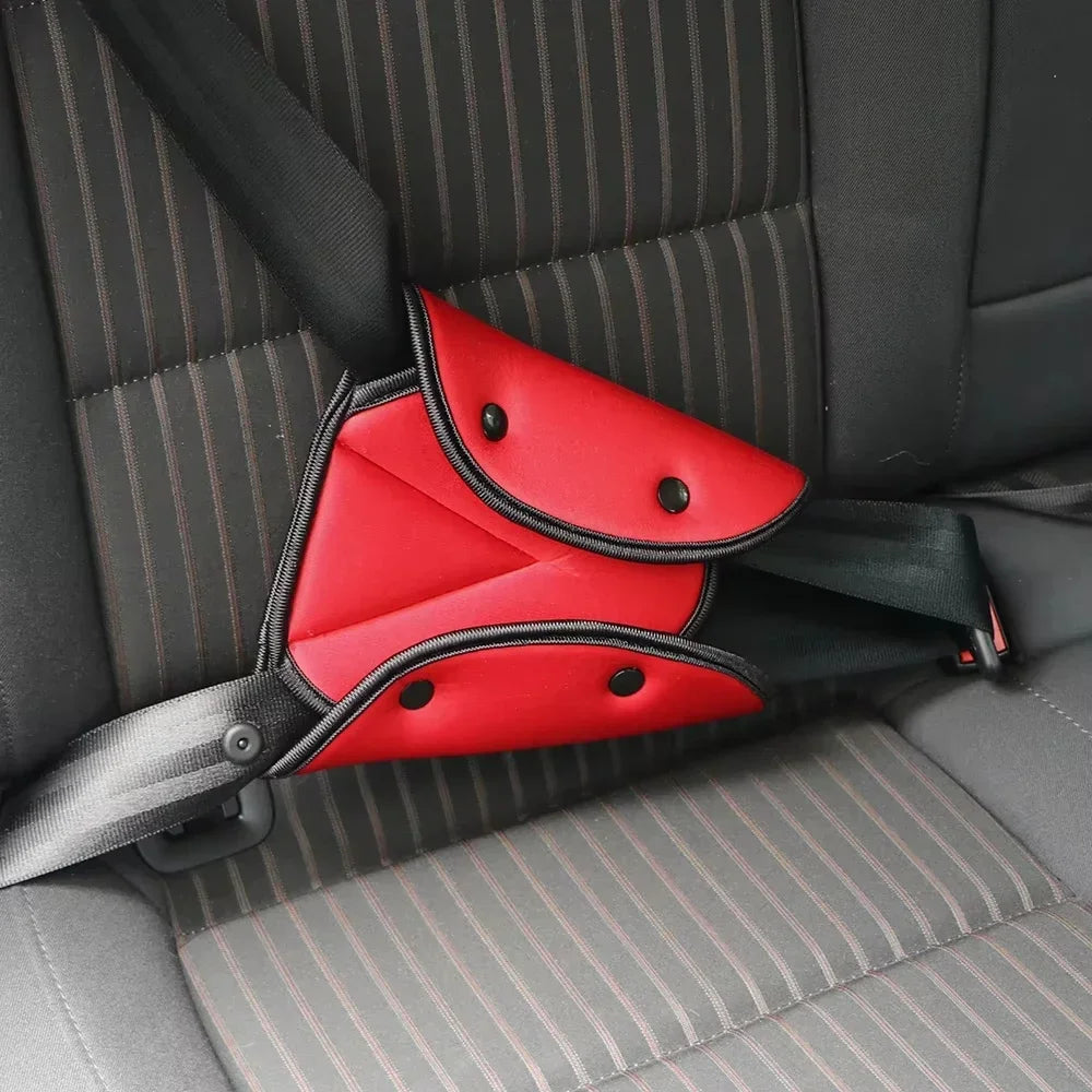 Universal Car Safety Belt Cover Sturdy Adjustable Triangle Safety Seat Belt Pad Clips Baby Child Protection Car Goods