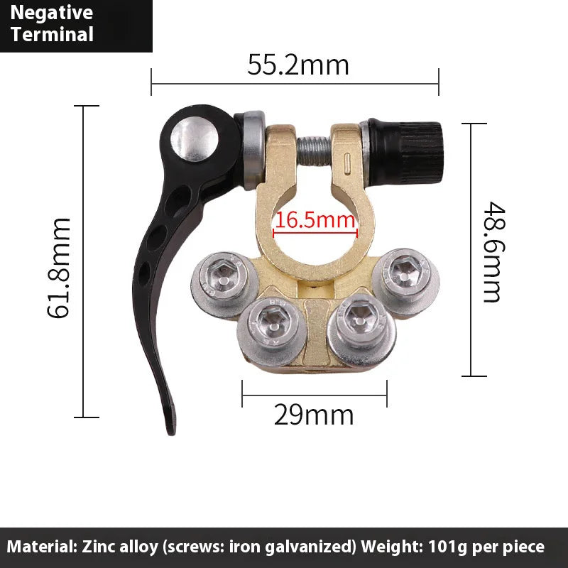 Conectores rápidos de 12 V y 24 V para batería, interruptor de encendido, terminales de coche para desconectar los principales tipos de cables, accesorios para automóviles.