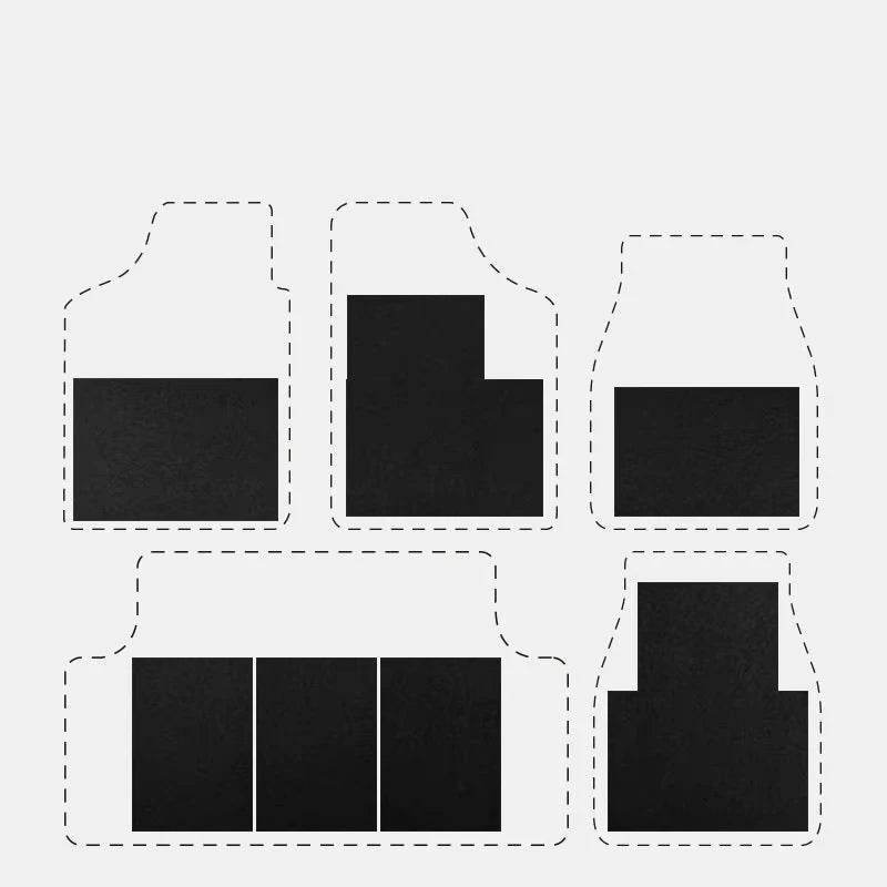 10pcs Disposable Car Foot Mats Portable Felt Vehicle Folding Floor Mats Car Foot Pad Paper Anti-Dirty Car Accessories