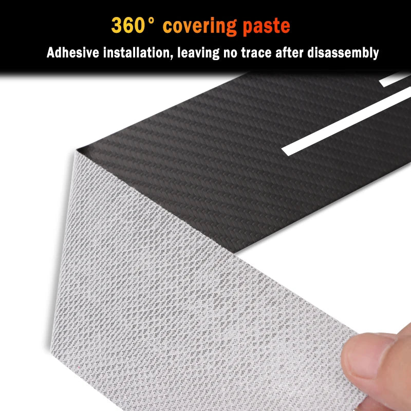 Car Rear Trunk Protection Strip for Volvo V90 v 90 Leather Threshold Pedal Trunk Bumper Guard Plate Anti-Scratch Sticker Decal