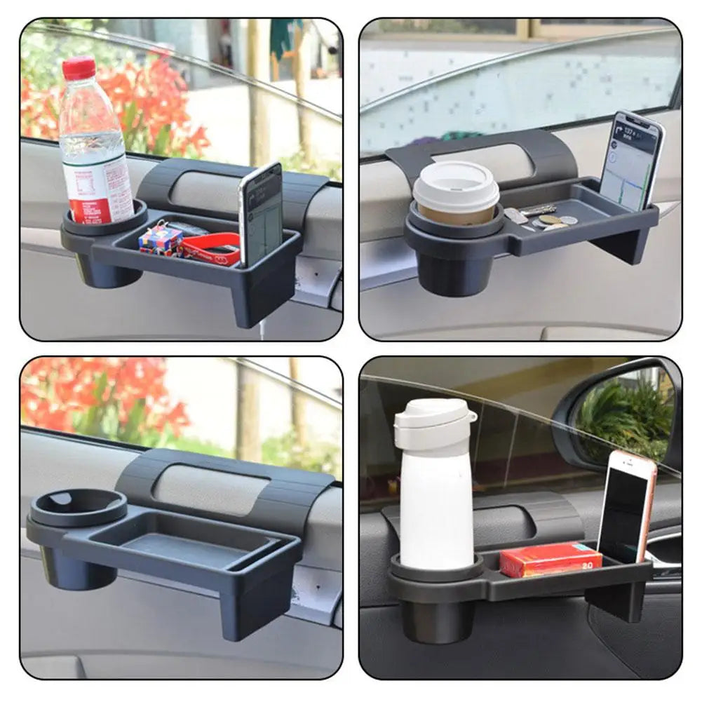 Multifunctional Car Organizer Box Side Door Window Auto Large Interior Slot Drink Hanging Rack Storage Capacity Cup Phone