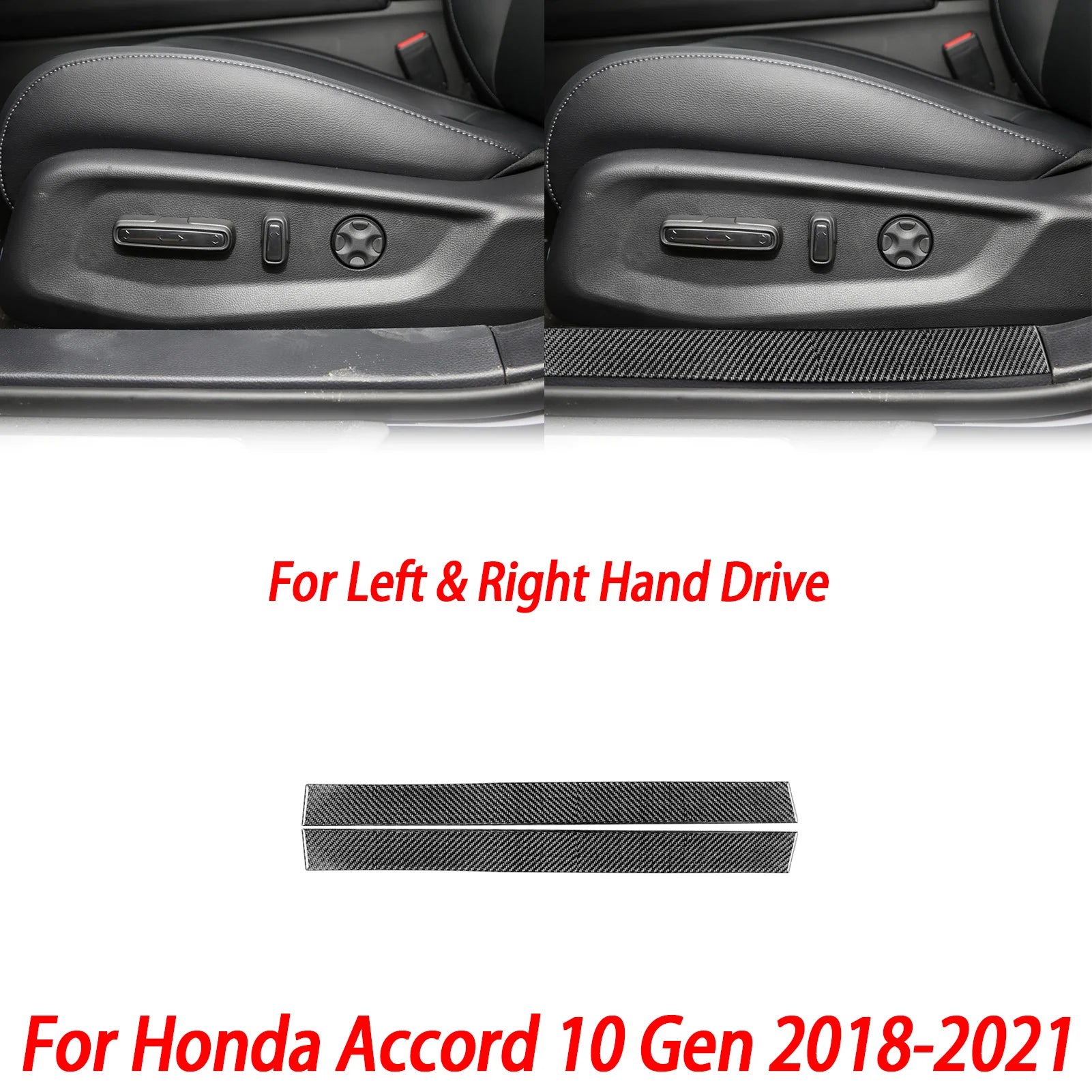Interior Accessories Steering Wheel Central Armrest Panel Cup Holder For Honda Accord 10th Gen 2008—2021 Carbon Fiber Sticker
