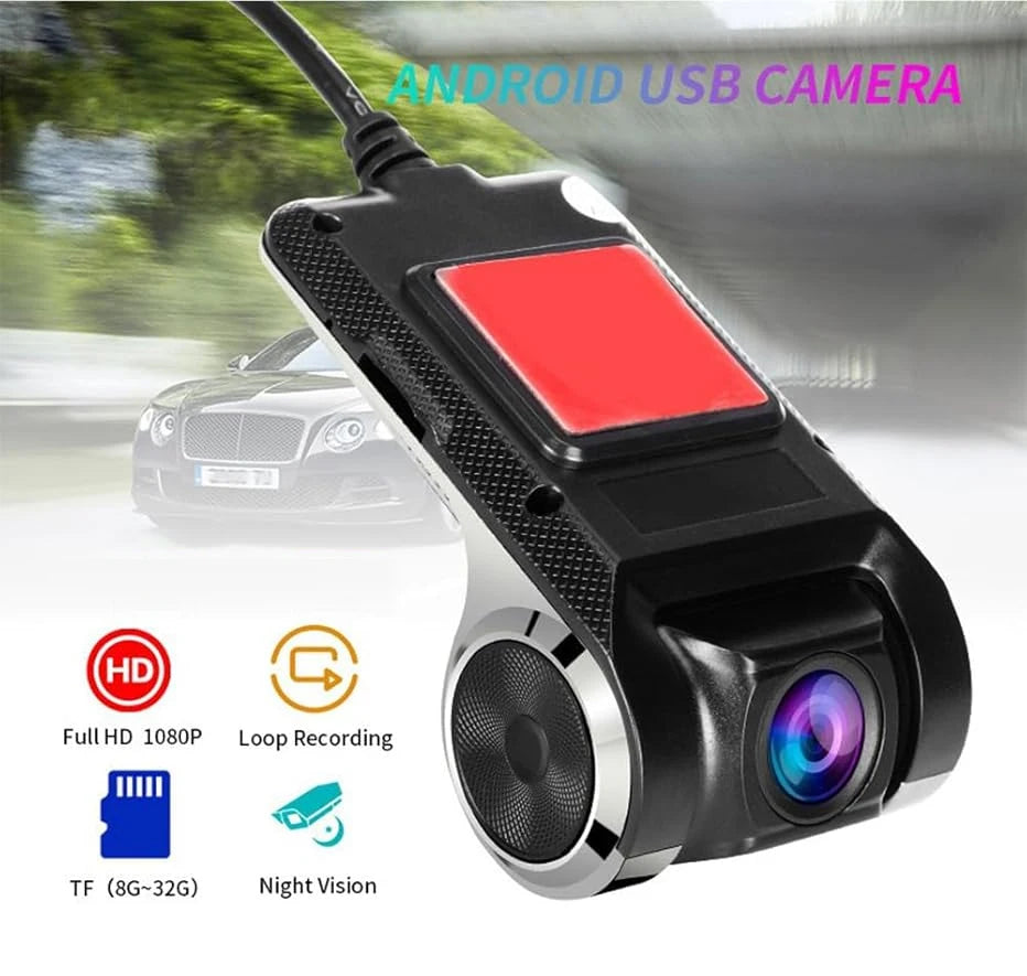 Car DVR Dash Cam Full HD 1080P Dash Cam For DVD Android Player ADAS LDWS Navigation Unit Auto Audio Voice Alarm Video Recording