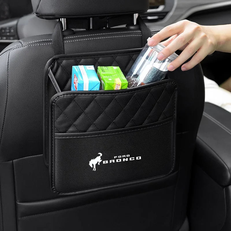 Car Seat Backseat Organizer Storage Bag for Ford Bronco Ranger S-Max Focus Mondeo Transit Tourneo Custom Ranger Auto Accessories