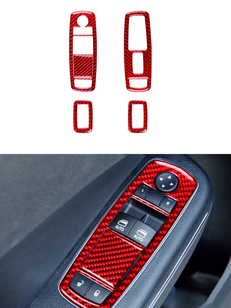 Car Interior Accessories For Dodge Charger 2011 2012 2013 2014 Carbon Fiber Decorative Stickers Dashboard Speedometer Cover Trim