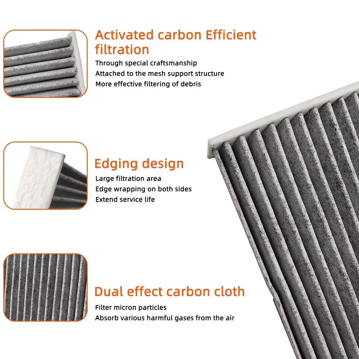 YONGRUN 2/5pcs Engine Air Filter Suitable For Acura Rlx 2014-2020 Automotive Parts Oem Cf10134 Air Filter Automotive Parts