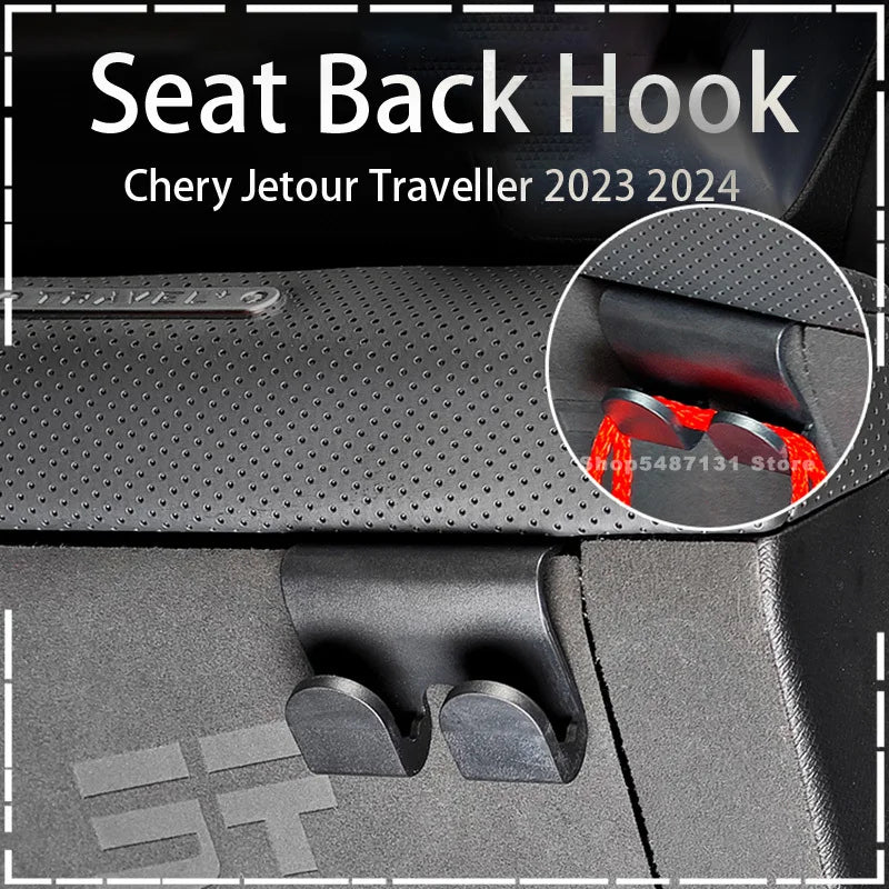 Car Seat Back Hooks Rear Hanger Hook Car Rear Bag Small Object Storage Interior for Chery Jetour Traveller Accessories 2023 2024