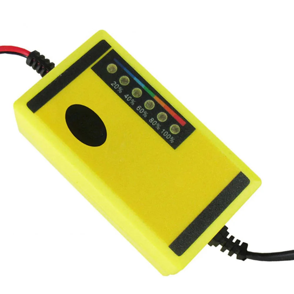 DC 12V / 2A Car Battery Charger Fast Charging Car Motorcycle Battery Charger Acid Battery Charger ABS Yellow