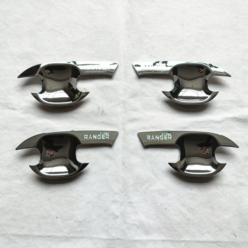For Ford Ranger T6 Accessories 2011 2013 2016 2017 2018 2019 2020 2021 Door Handle Bowl Cover Trim Plastic Chrome Black