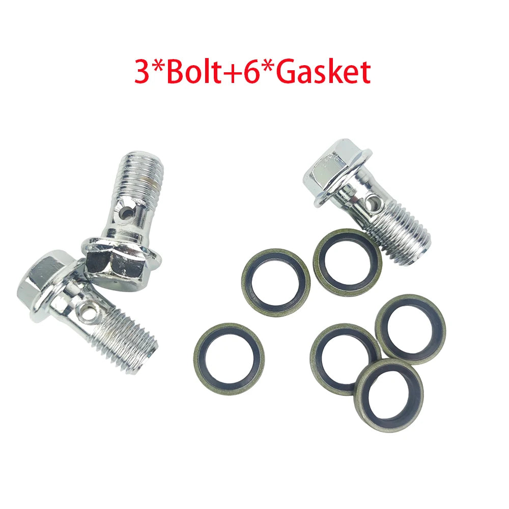 Accesorios para motocicleta, una pieza, adaptador de freno AVT con dos piezas, conector de 400 mm, manguera hidráulica para Yamaha, Honda, Suzuki, Sherco