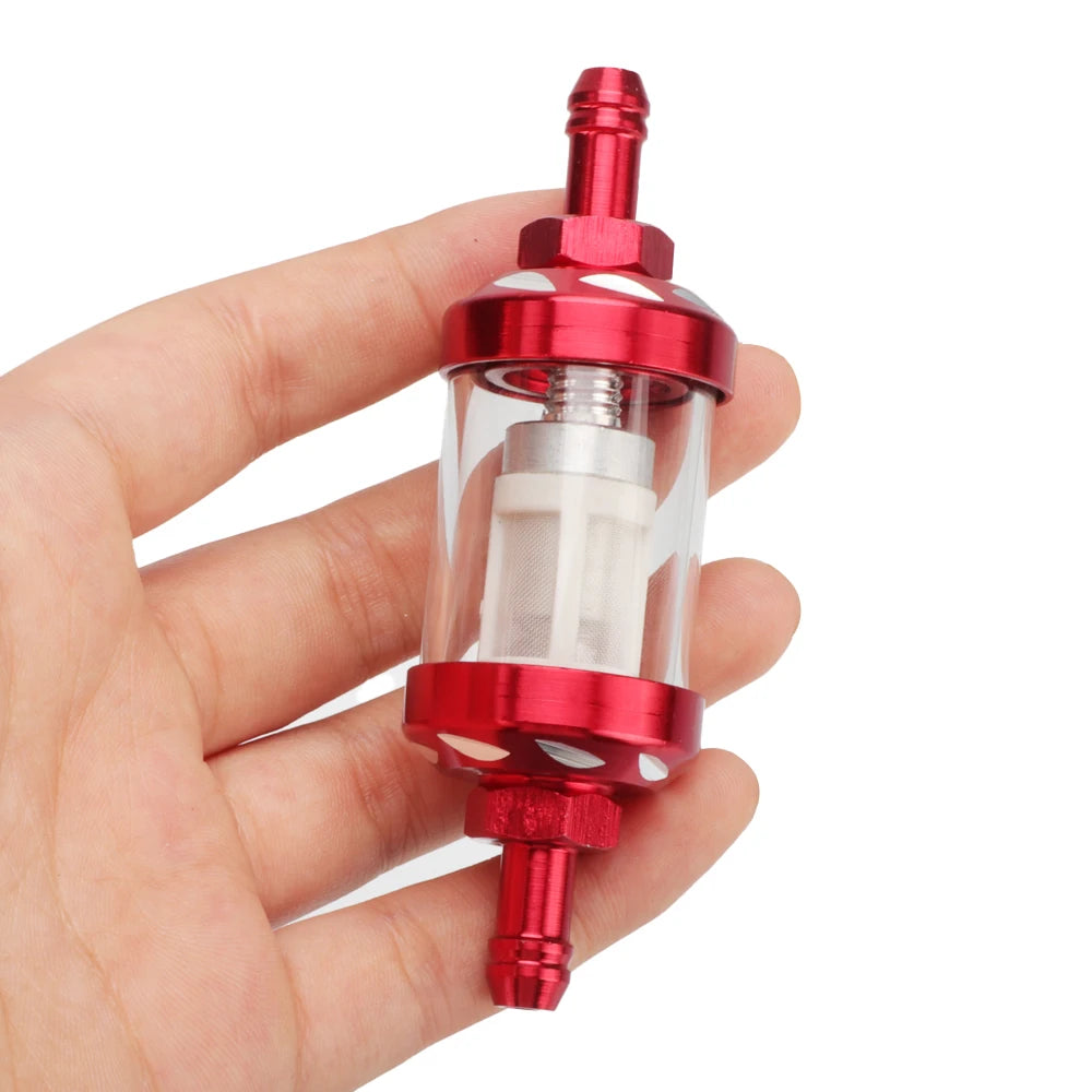 Reusable Washable 8mm Universal Inline Fuel Filter for ATV Kawasaki KTM Yamaha Honda CRF Series Parts