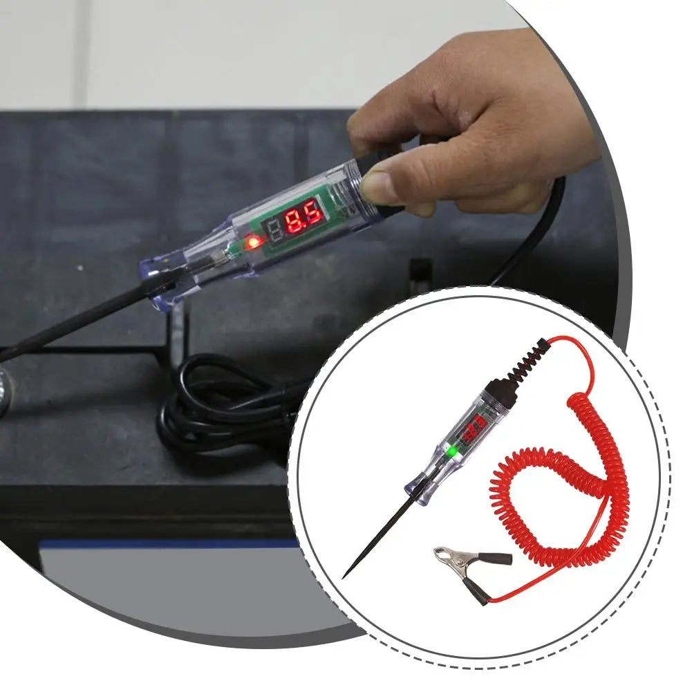 6V 12V 24V Car Truck Voltage Circuit Tester Auto Car Diagnostic Probe Test Pen Light Bulb Electric Measuring Pen Repair Tools