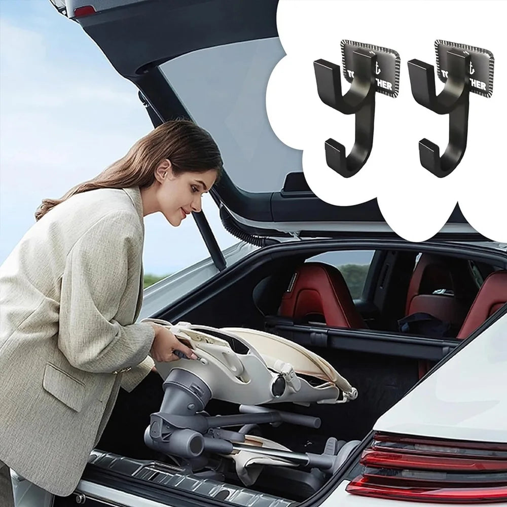 4pcs Car Trunk & Backseat Umbrella Holder, Rain Umbrella Storage, Hands-Free Vehicle Accessory for Drivers & passengers
