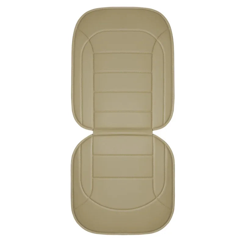 Car Front Seat Cushion  Leather Integrated Seat Cover All Seasons Universal  Fits Most Cars（18*40inch）