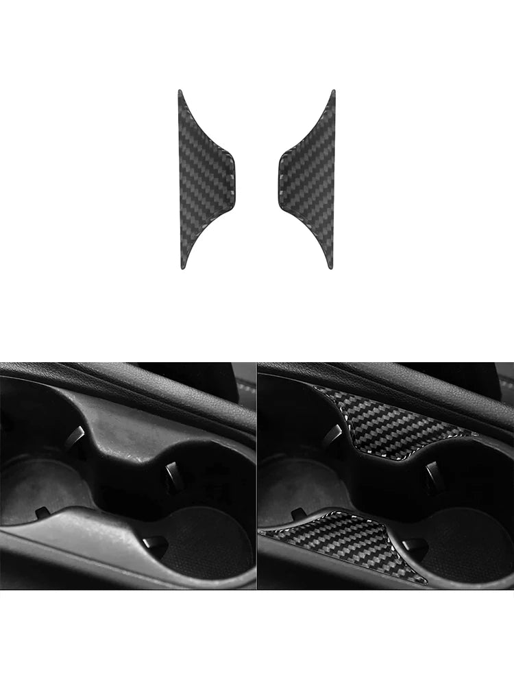 Car Carbon Fiber Interior Mouldings Decorative Stickers For Hyundai Veloster 2019 2020 2021 2022 Cover Trim Accessories