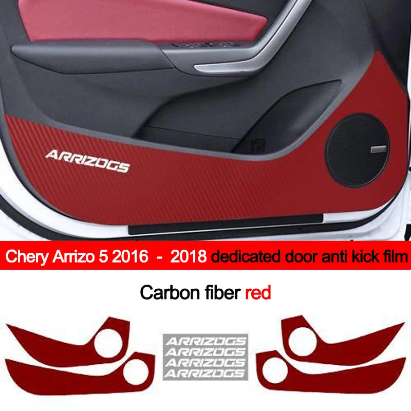 Car Inner Door Anti Kick Film Protective Anti-Scratch Cover for Chery Arrizo 5 2016 2017 2018 Auto Accessories Protector