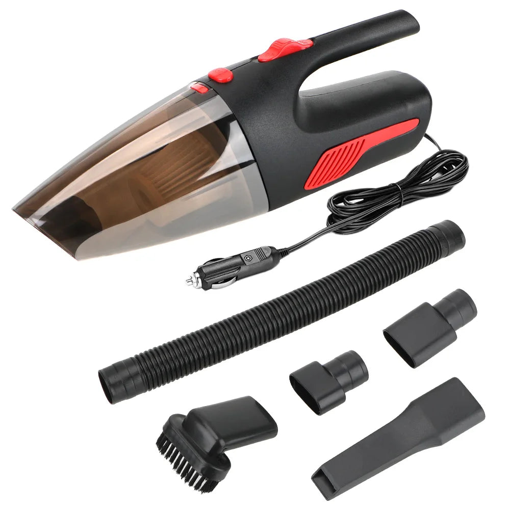 Super Suction Wet/Dry Dual-Use for Car Home Powerful Handheld Car Vacuum Cordless/Car Plug Cleaner 120W 12V 5000PA Portable