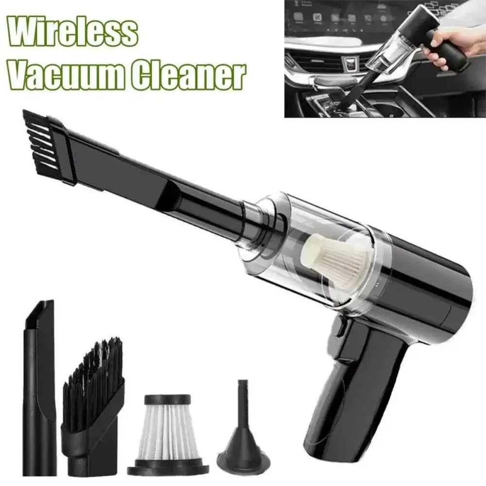 3-In-1 Car Vacuum Cleaner High Power Strong Suction Wireless Dust Blower Multifunctional Rechargeable Air Dust Collector