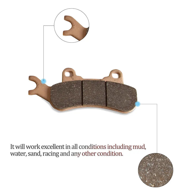 Juego de 8 pastillas de freno delanteras y traseras para Can-am Maverick X3 4x4 (2017, 2018 y 2019), Can-am Maverick X3 4x4 Xrs X3 MAX 4x4 (2017-2019)