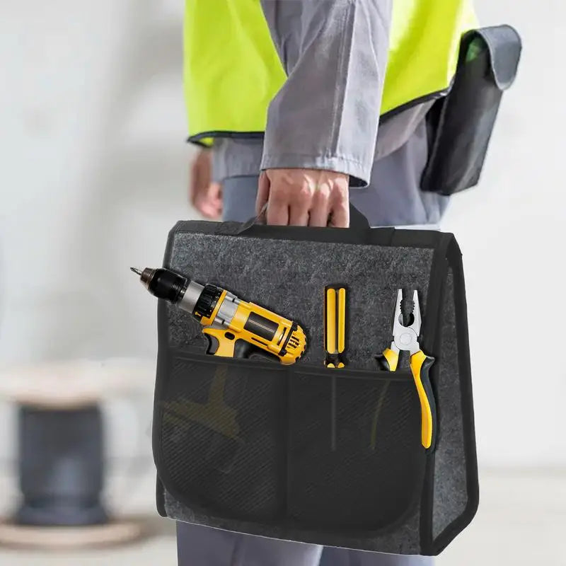 Trunk Organizer For Car Backseat Organizer Tool Bags Felt Cloth Tool Box Bag Storage Organizer Car Seat Organizer Trunk