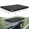 Waterproof Cover Trailer Tarpaulin Cargo Covering Custom Fit Coverage Elastic Webbing Multi-Purpose Use Protective Cover