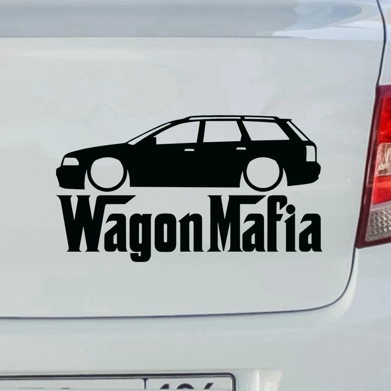 HZX1319 wagon mafia car sticker funny Vinyl Decals Motorcycle Accessories Stickers