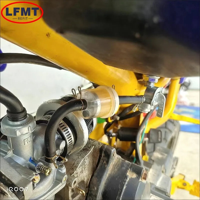 Motorcycle Gas Fuel Filters and Fuel Pipe For 49cc 50cc 110cc 125cc Moped Scooter ATV Go Kart Motocross Dirt Pit Bike Universal