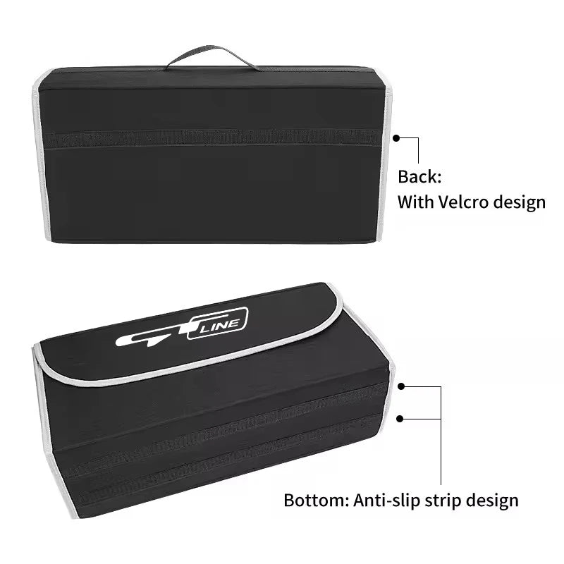 Car Trunk Organizer Box Large Capacity Folding Storage Bag For KIA GT Line Sorento Niro EV9 Sportage Cerato EV6 Forte Stonic Cee