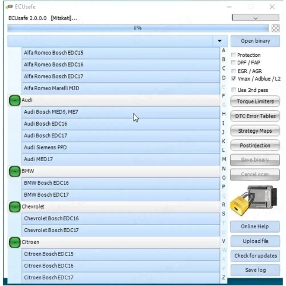 ECU Safe 2.0 Diagnostic Tool Software for Cars And Trucks - ECU Programming Garage Software