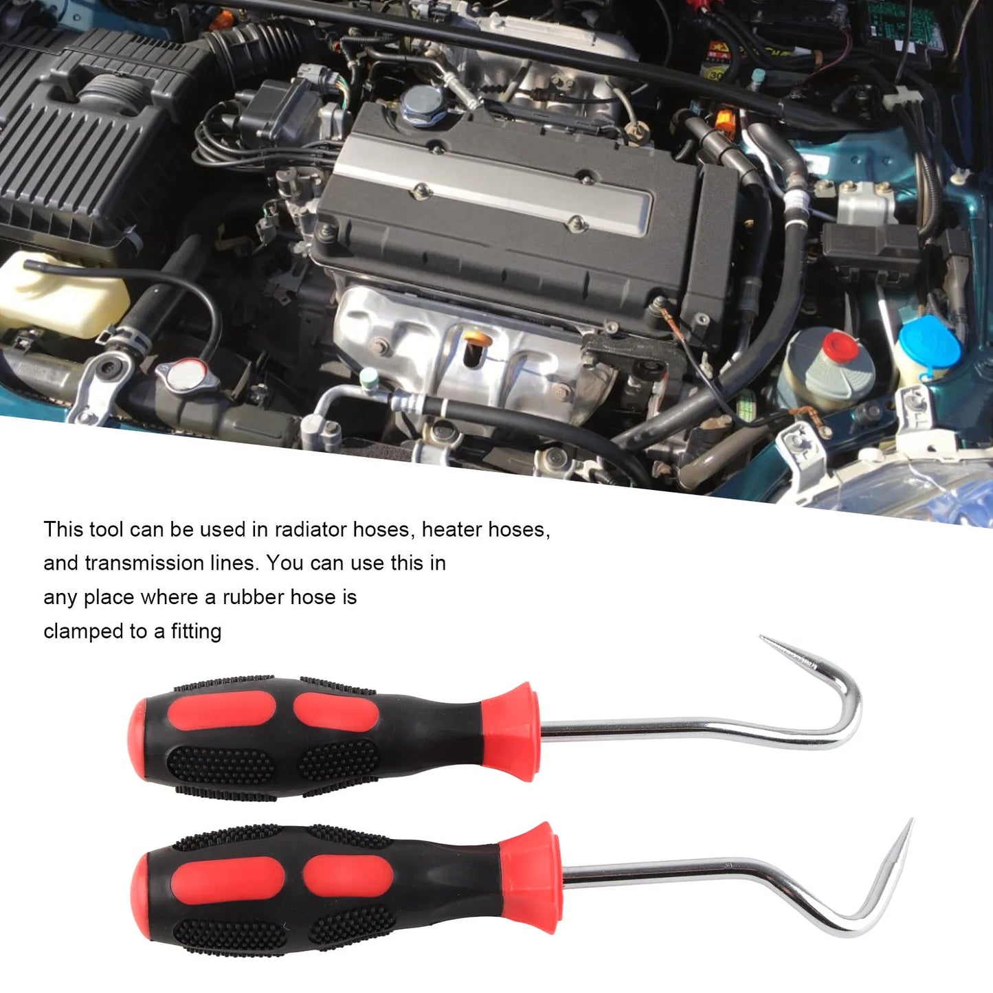 Hose Removal Hook Vehicle Maintenance Tool for Radiator Heater  Line Hose Removal Pick Hose Removal Hook Set