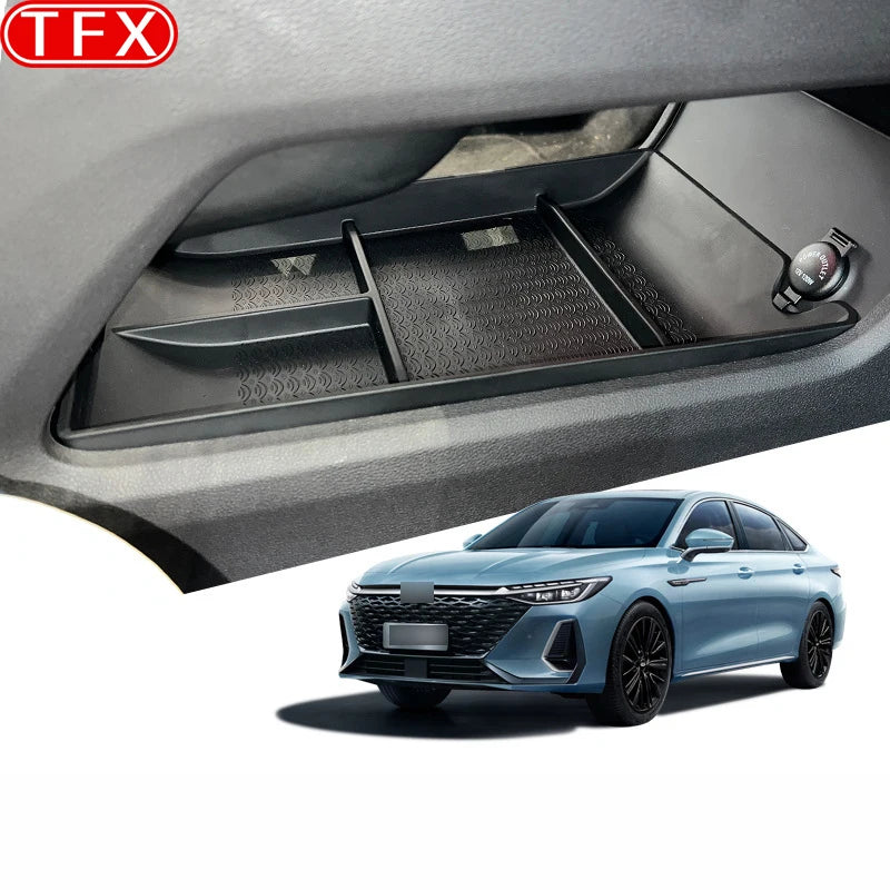 For Chery Arrizo 8 2022-2024 Car Styling Center Lower Armrest Storage Box Center Organizer Layered Interiors Auto Accessories