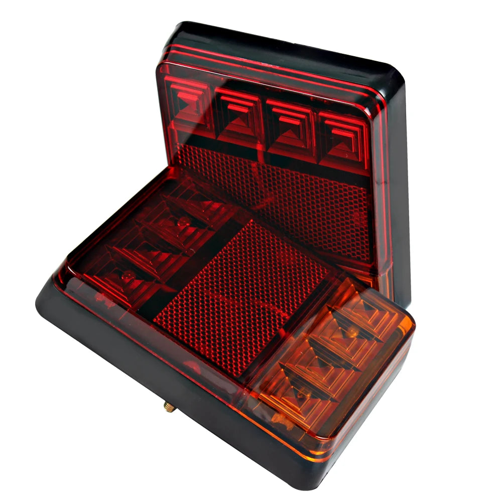 Rear Lamps for Trailer Truck Boat 8 LED Car Tail Lights 2pcs Car Styling Warning Lights DC 12V