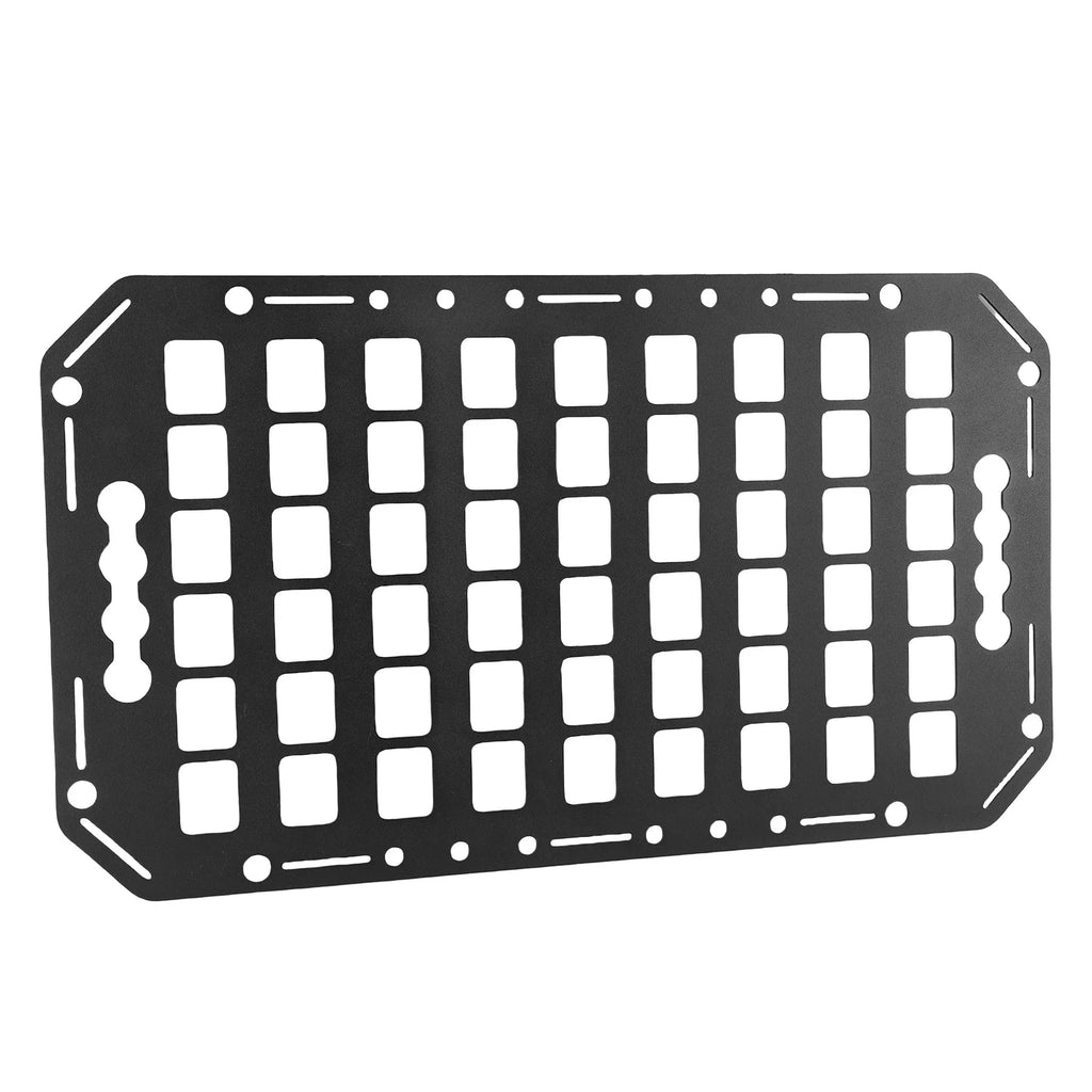 Truck Bed Panel Aluminum Use with L Rails Cargo Storage Organizer Tools Rack for Sedans SUVs Pickups Trucks RVs Trailers
