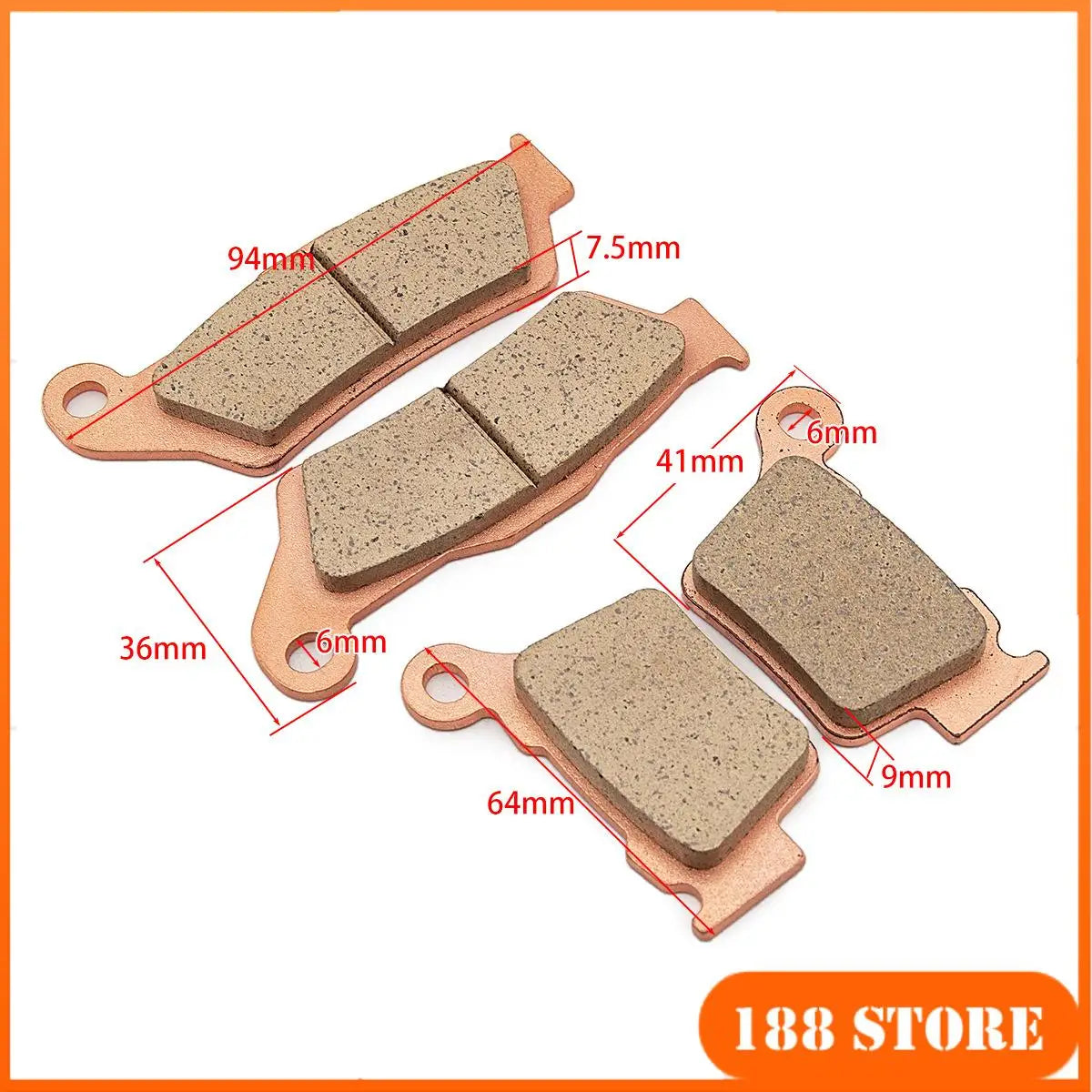 Front Rear Brake Discs or Brake pads for use on off-road motorcycles Disc brake disc 220/240/260/270mm high quality