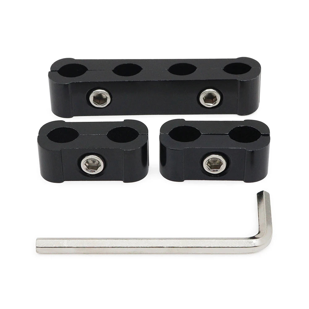 3pcs Car Spark Plug Electrical Wire Clamp Kit For 8mm 9mm 10mm Purple Black Red Golden Silver Blue Green