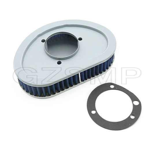 Fit for Harley Dyna Fat Bob Street Glide FXD FLD FXDB FXDC 2008-2015 Pembersih Udara Filter Udara  Sepeda Motor Biru Untuk